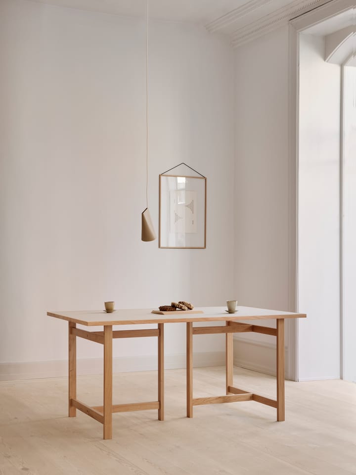 Moebe rechteckiger Esstisch, Light grey, 220x90 cm MOEBE