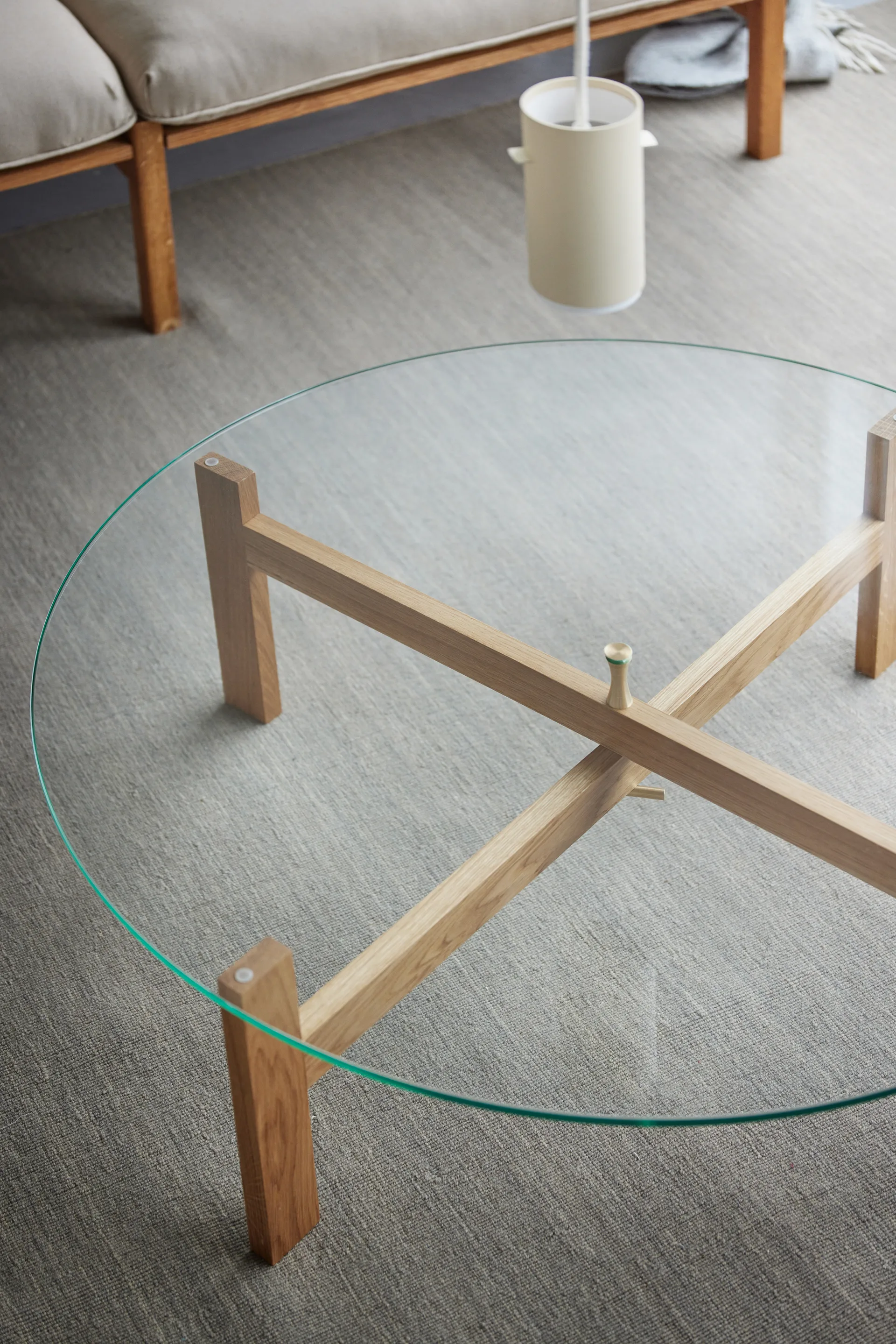 Moebe Round Couchtisch Ø88 cm, Eiche MOEBE