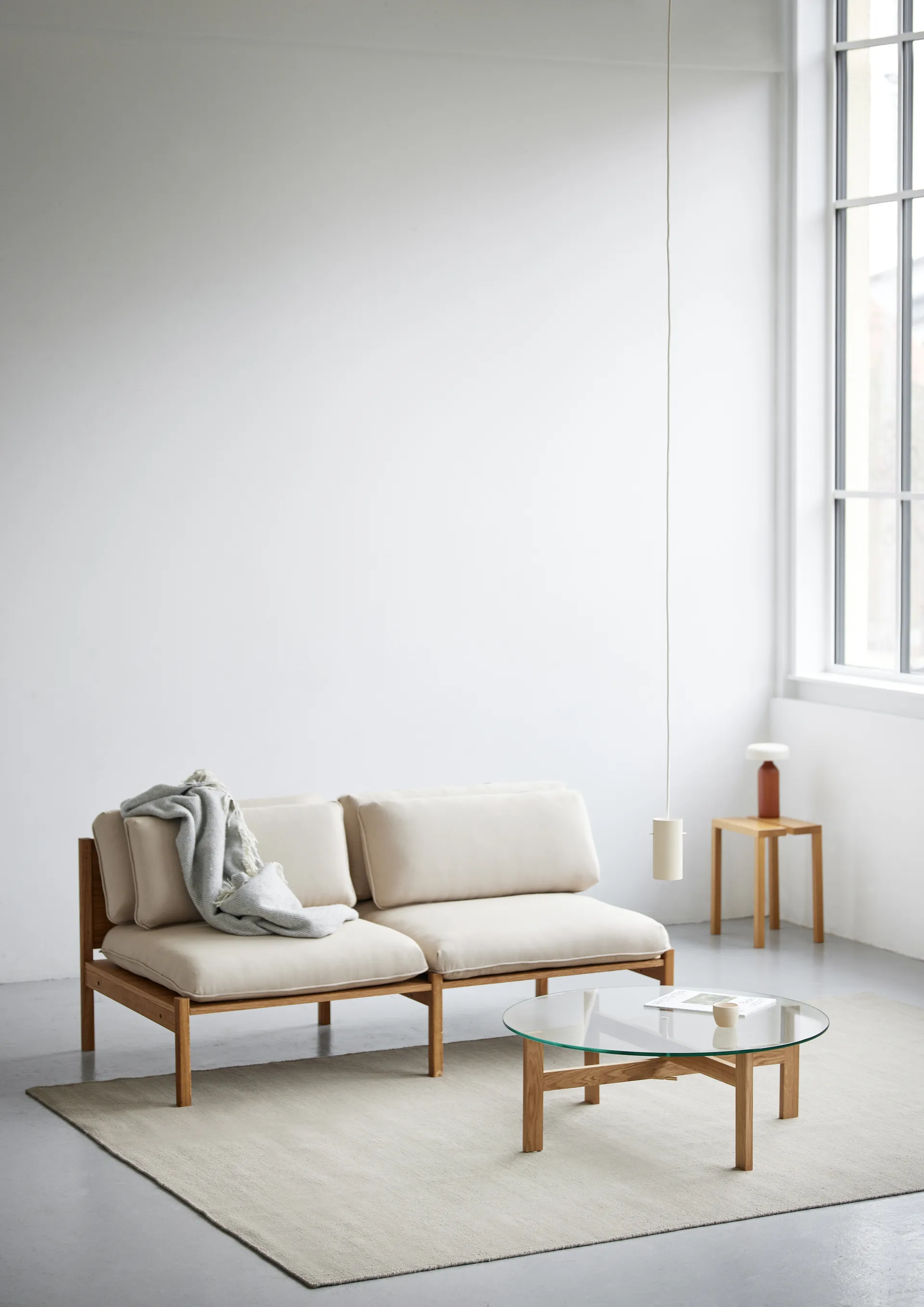 Moebe Round Couchtisch Ø88 cm, Eiche MOEBE