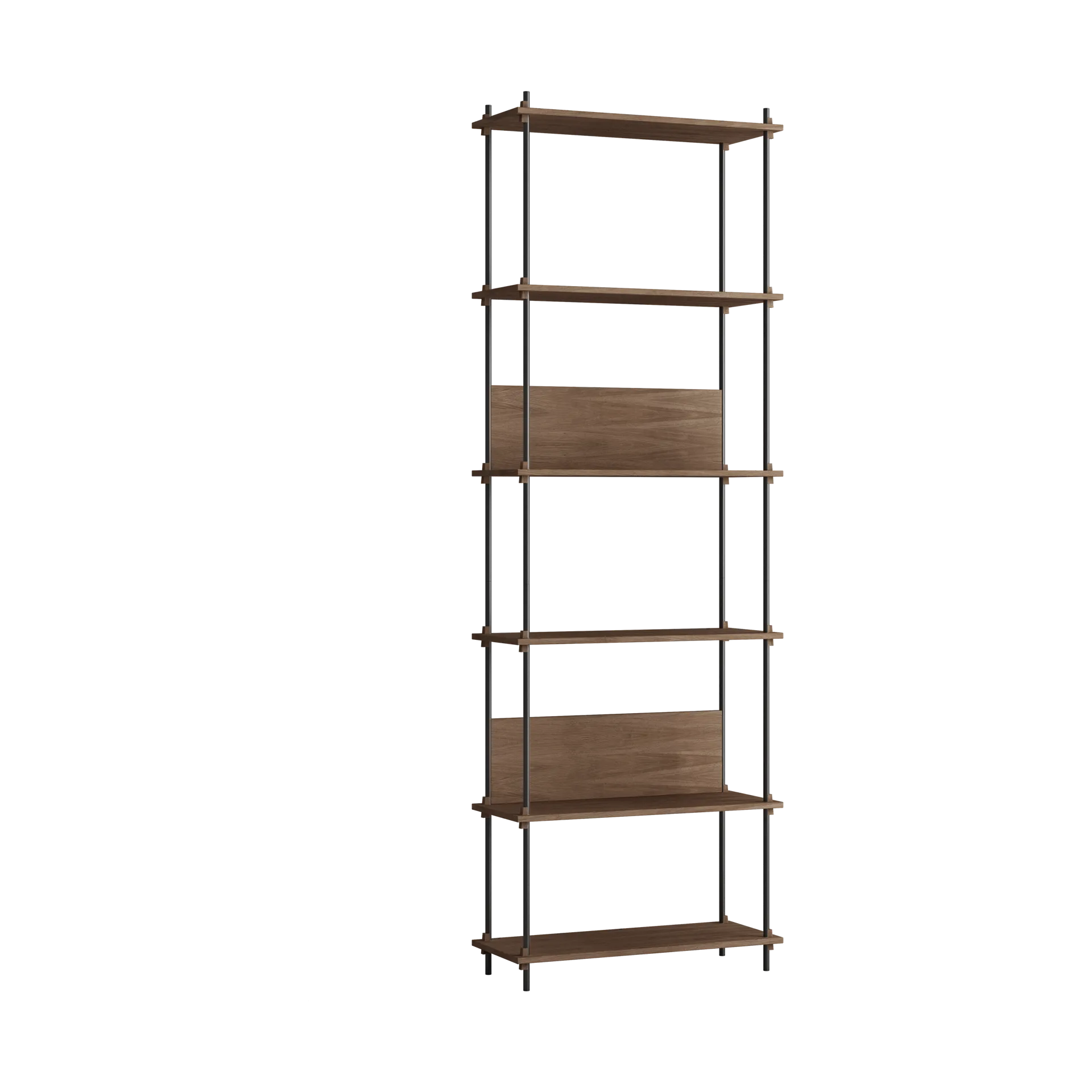 Moebe shelving system s.255.1.A, Räuchereiche-schwarz MOEBE