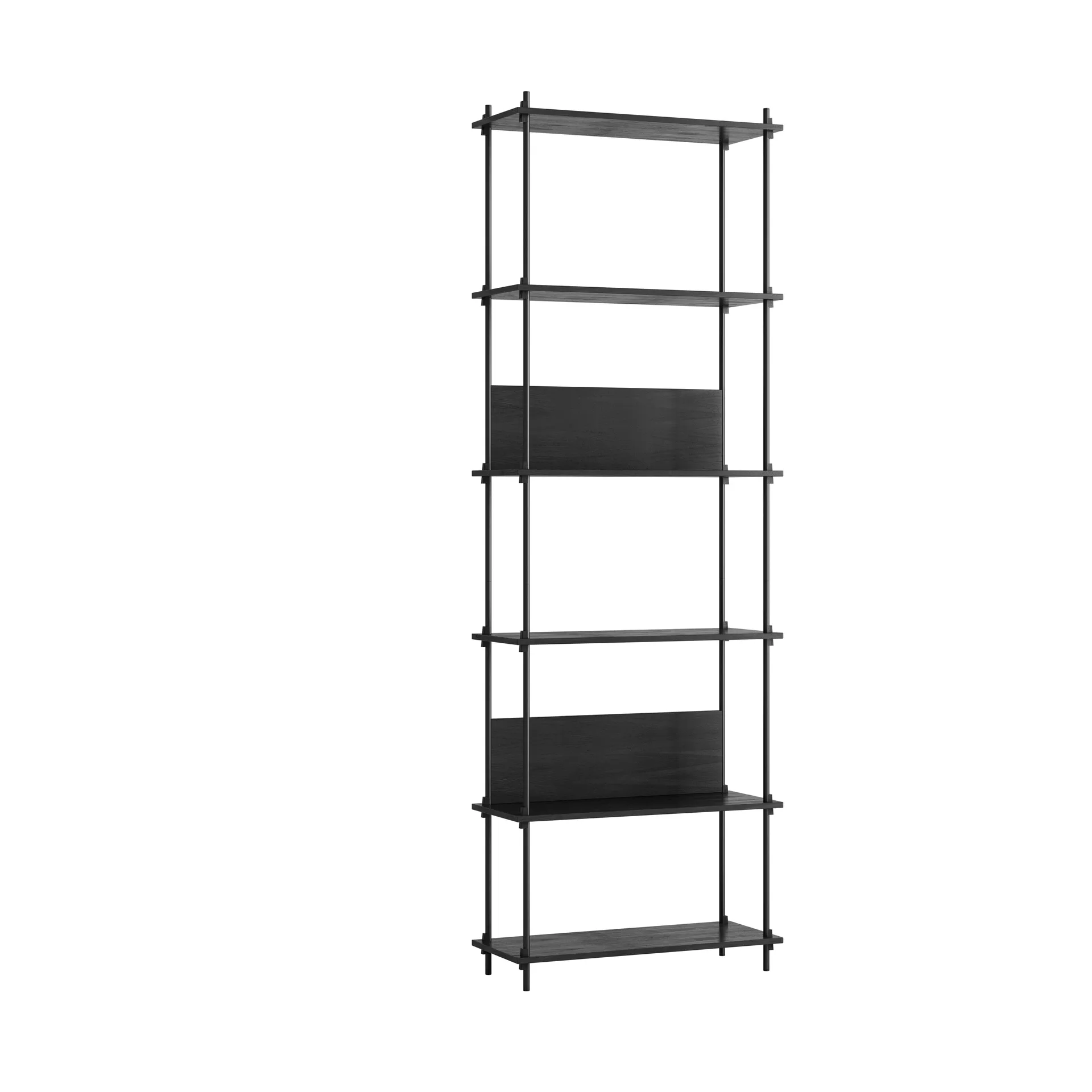 Moebe shelving system s.255.1.A, Schwarz MOEBE