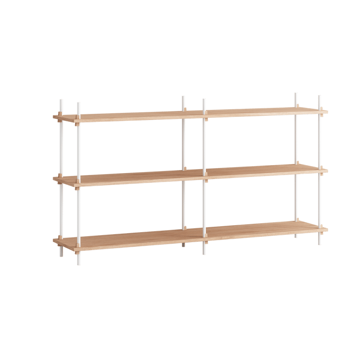 Moebe shelving system s.85.2.B - Eiche-weiß - MOEBE