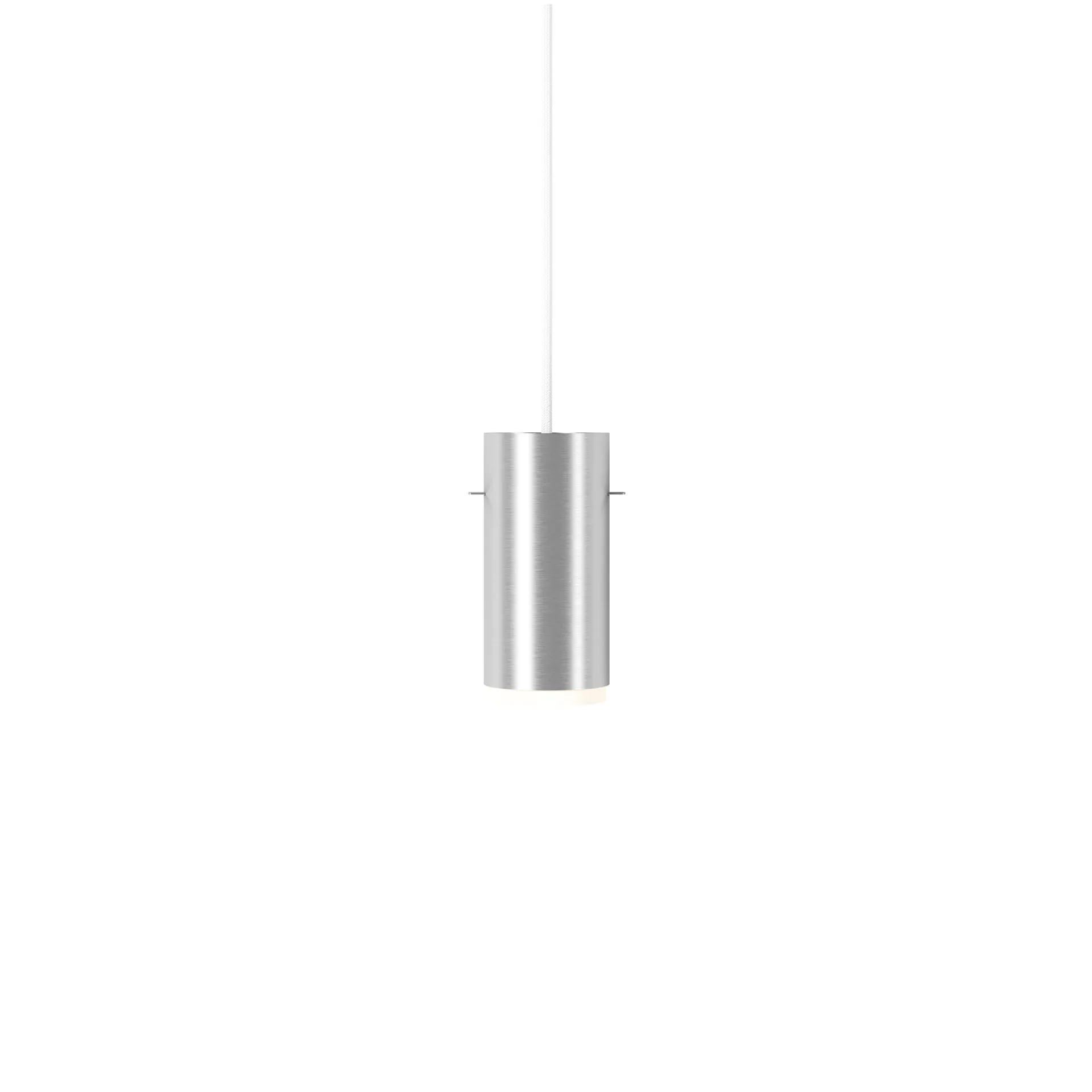 Moebe Tube Pendelleuchte small Ø8cm, Aluminium gebürstet MOEBE