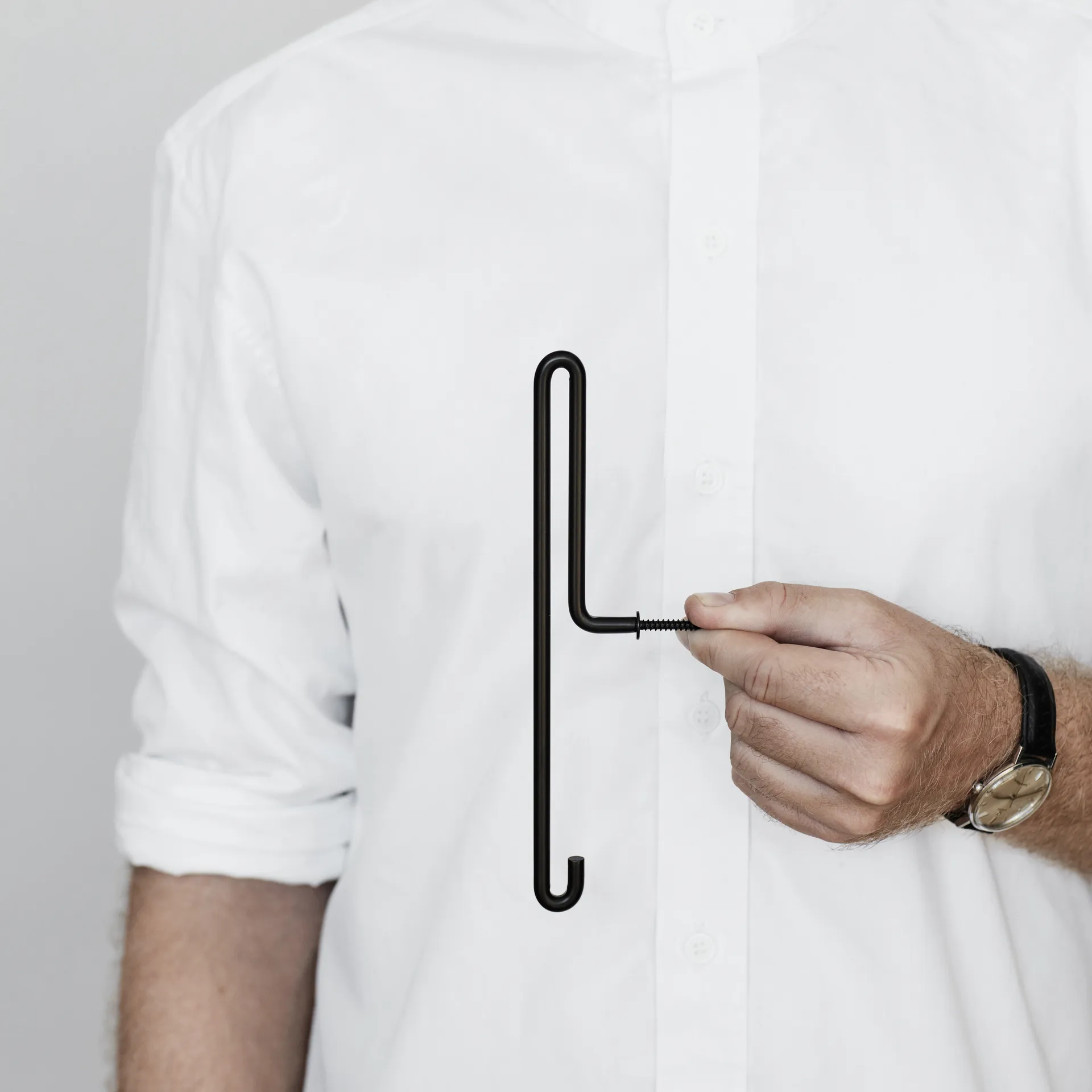 Moebe Wall Haken large, Schwarz MOEBE