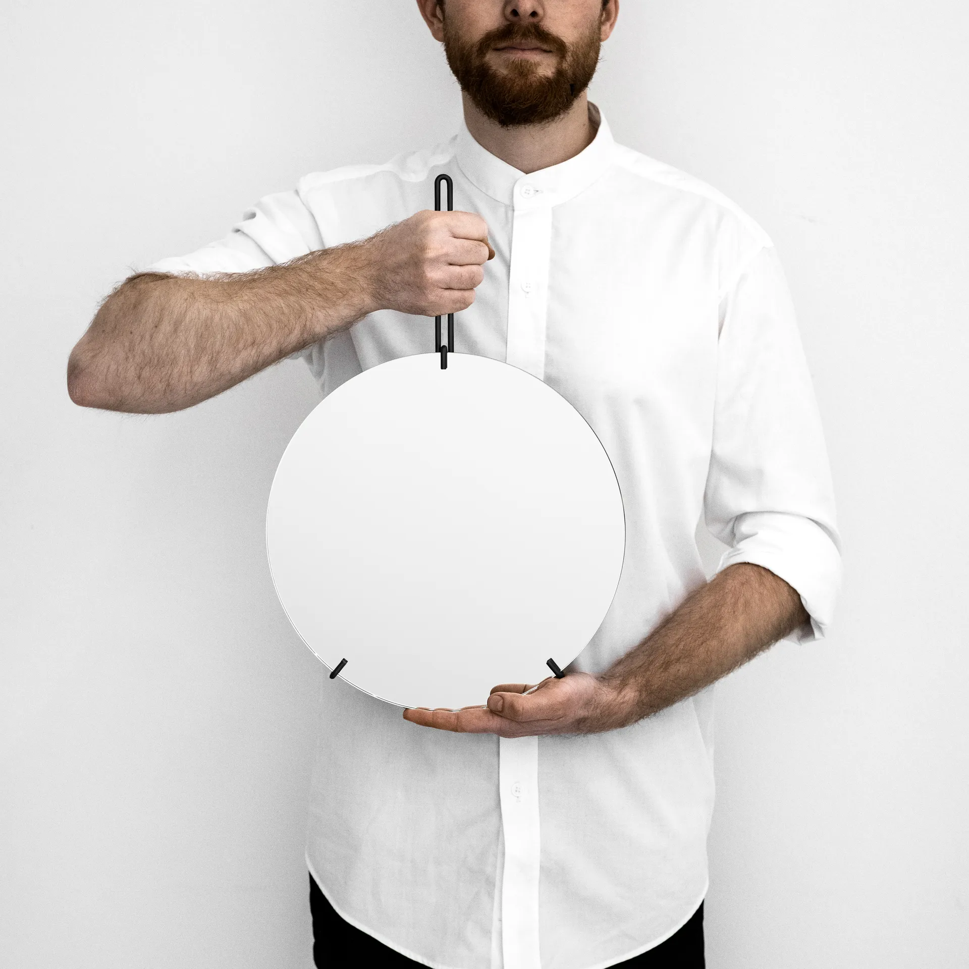 Moebe Wall mirror Ø 30cm, Schwarz MOEBE