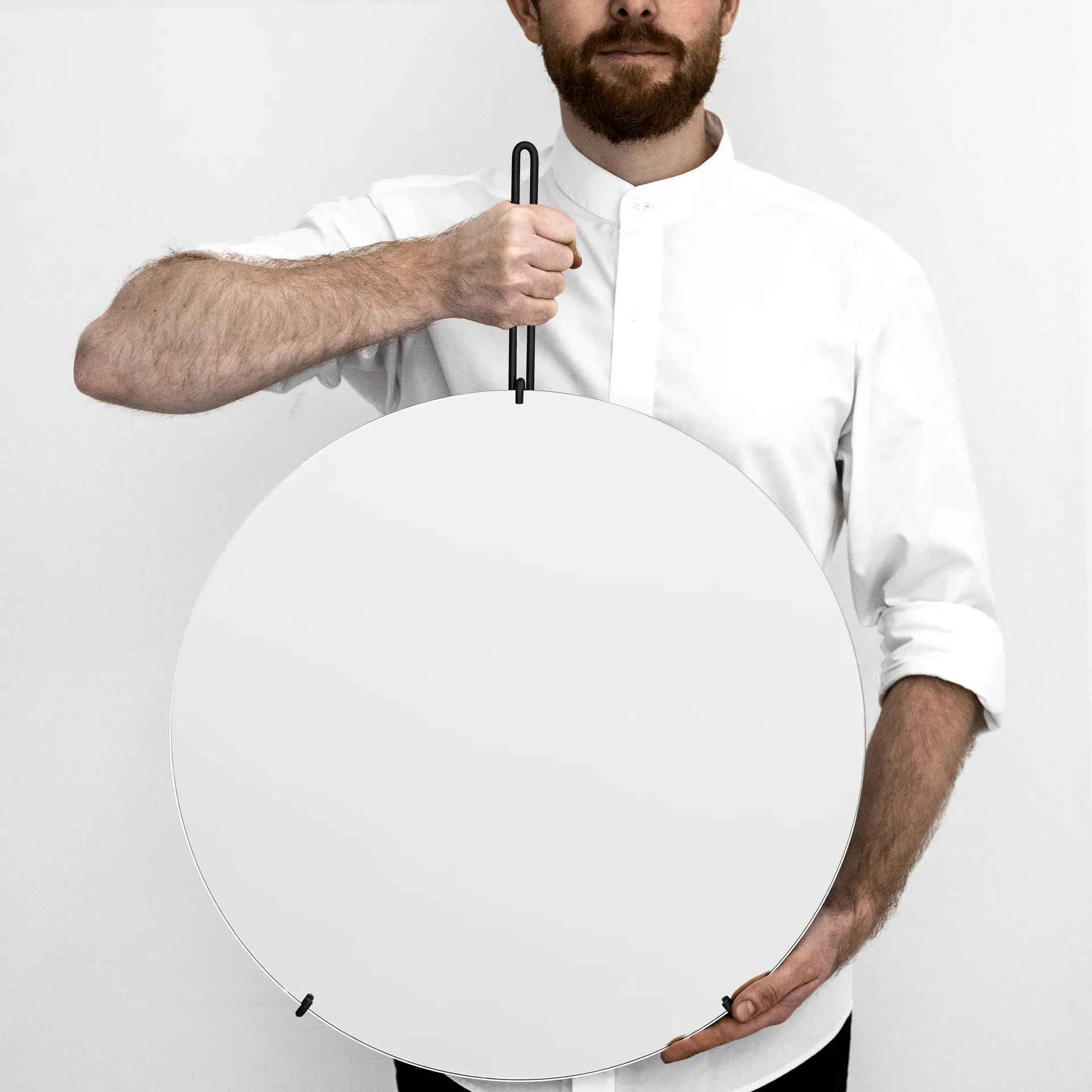 Moebe Wall mirror Ø 50cm, Schwarz MOEBE