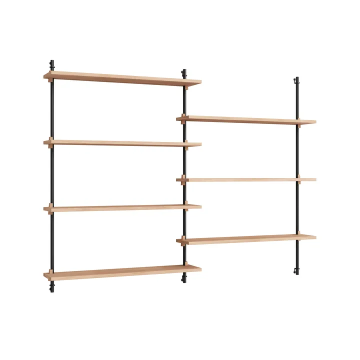 Moebe wall shelving ws.115.2 - Eiche-schwarz - MOEBE