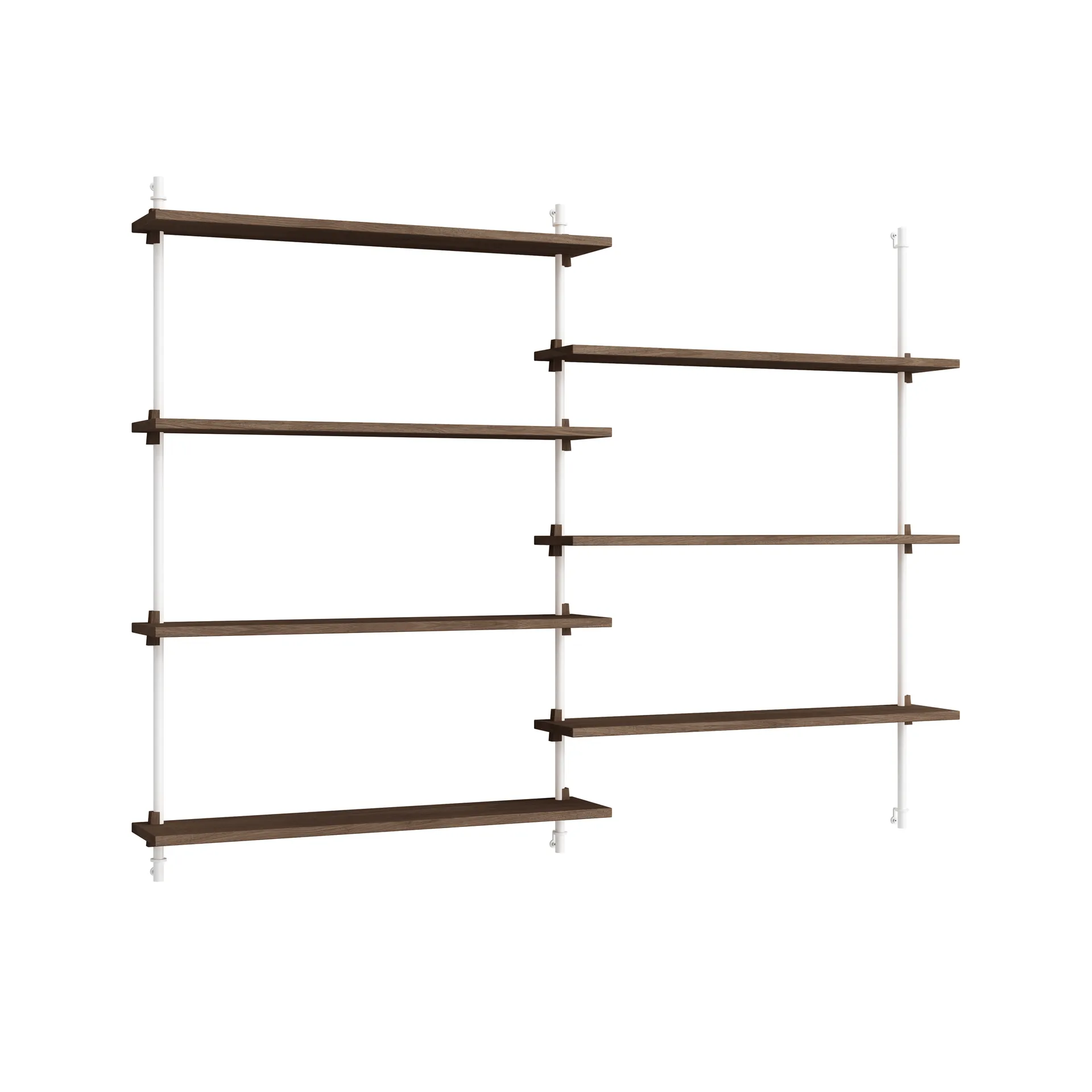 Moebe wall shelving ws.115.2, Räuchereiche-weiß MOEBE