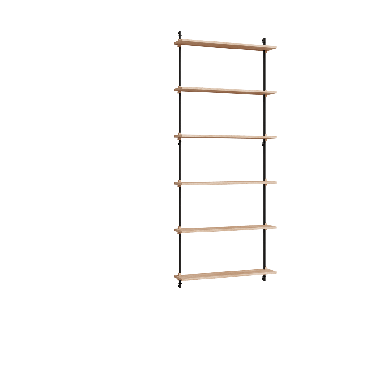 MOEBE Moebe wall shelving ws.200.1 Eiche-schwarz