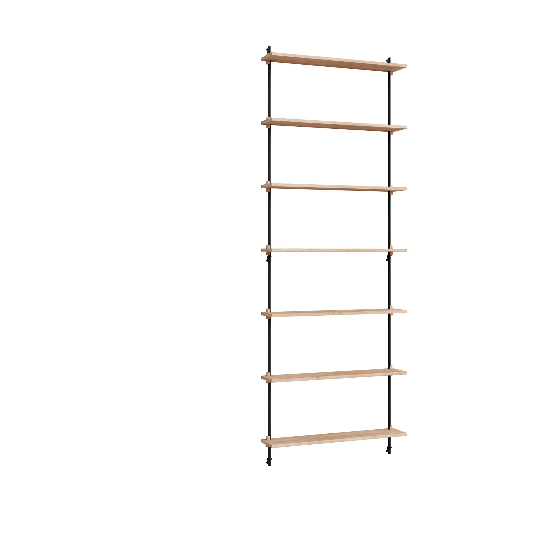 Moebe wall shelving ws.230.1, Eiche-schwarz MOEBE