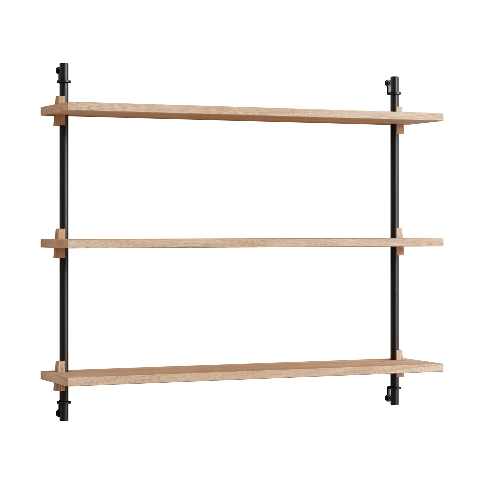 Moebe wall shelving ws.65.1, Eiche-schwarz MOEBE