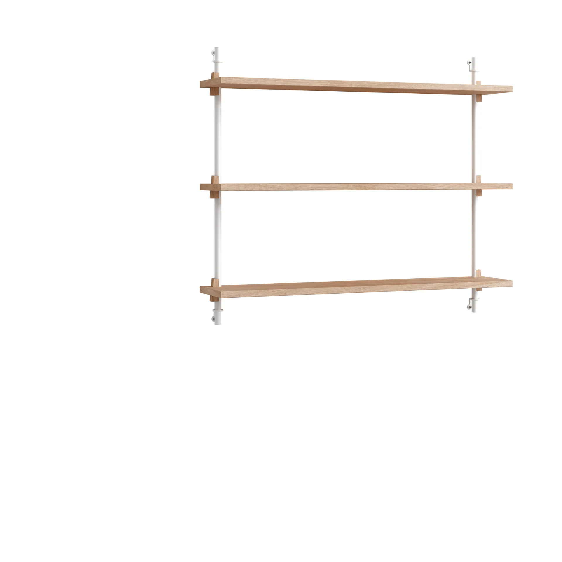 Moebe wall shelving ws.65.1, Eiche-weiß MOEBE