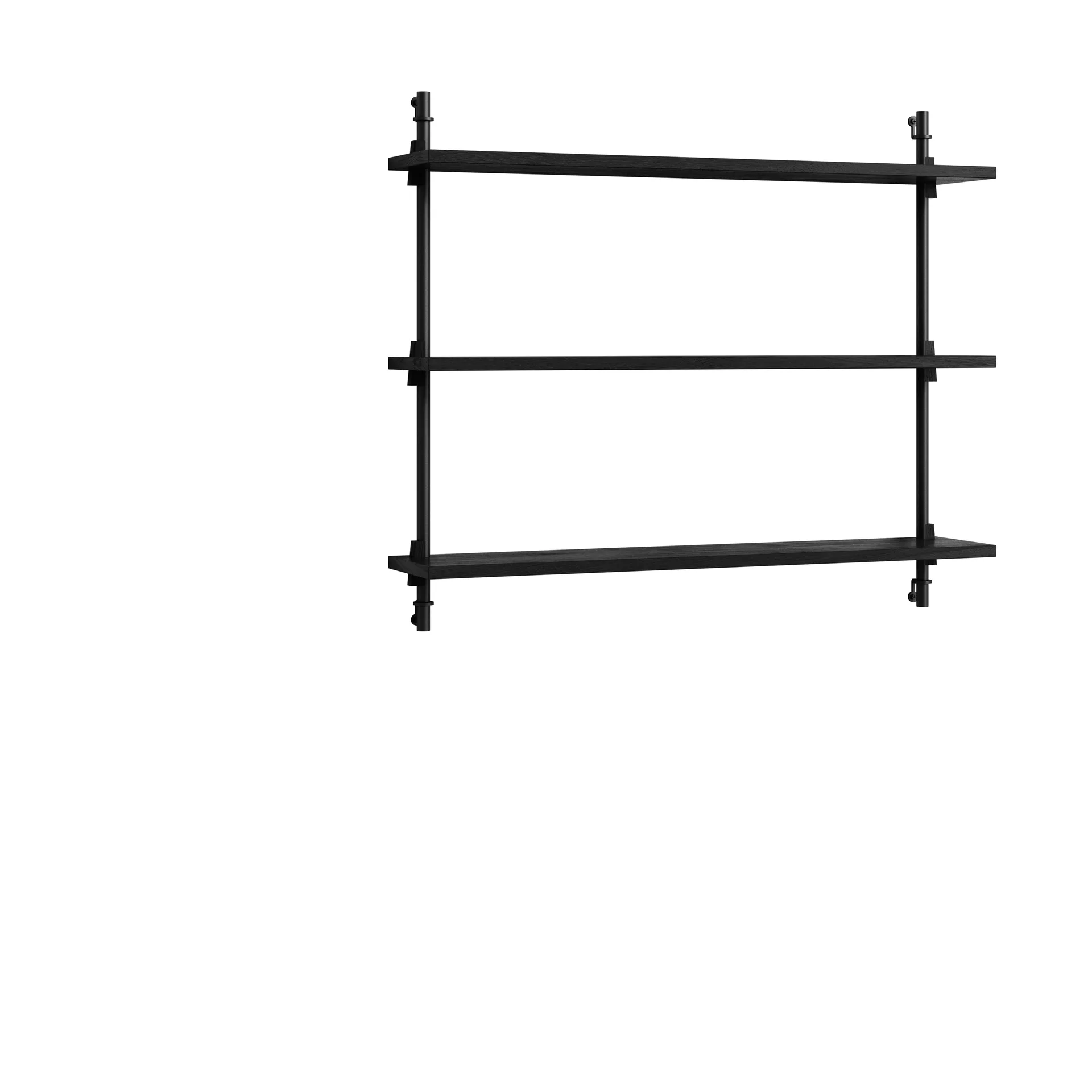 Moebe wall shelving ws.65.1, Schwarz MOEBE