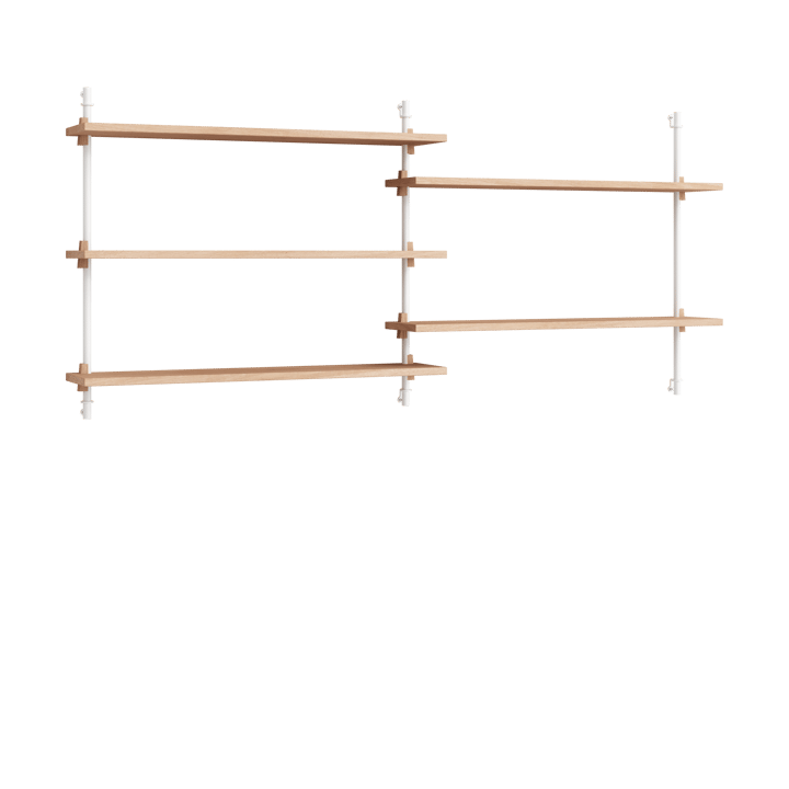 Moebe wall shelving ws.65.2.B - Eiche-weiß - MOEBE