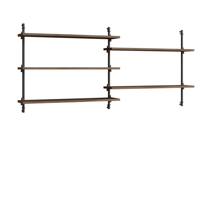 Moebe wall shelving ws.65.2.B - Räuchereiche-schwarz - MOEBE