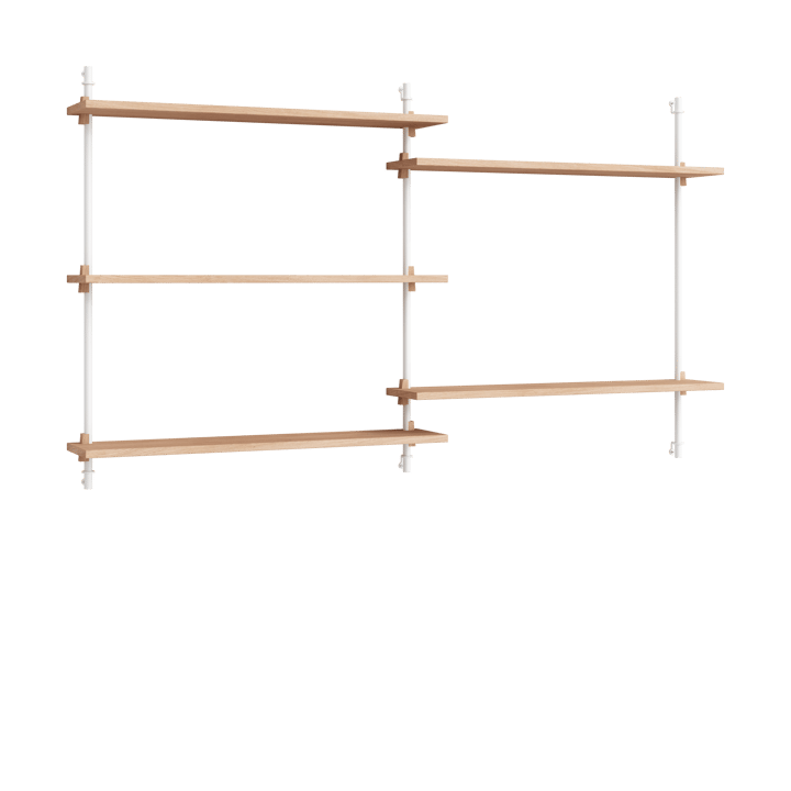 Moebe wall shelving ws.85.2.B - Eiche-weiß - MOEBE