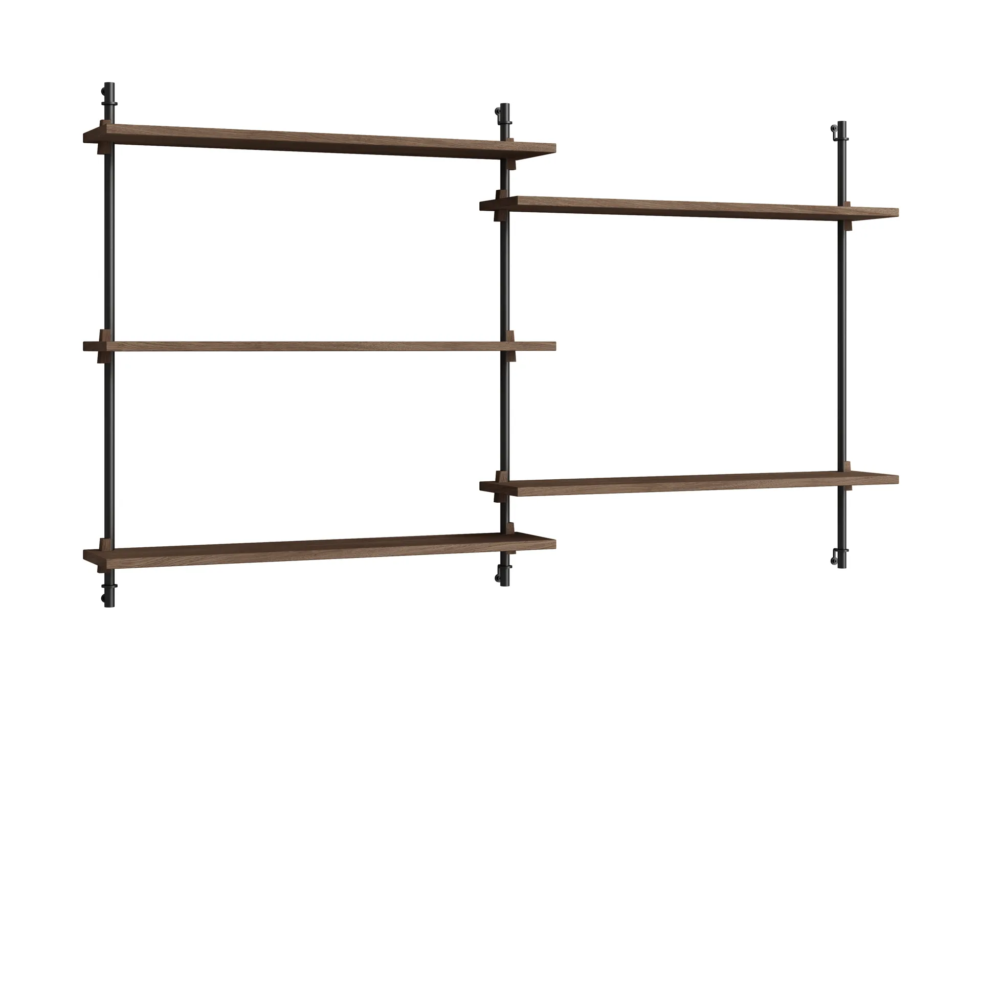 Moebe wall shelving ws.85.2.B, Räuchereiche-schwarz MOEBE