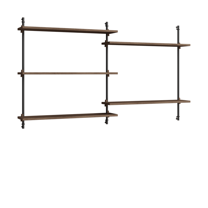 Moebe wall shelving ws.85.2.B - Räuchereiche-schwarz - MOEBE