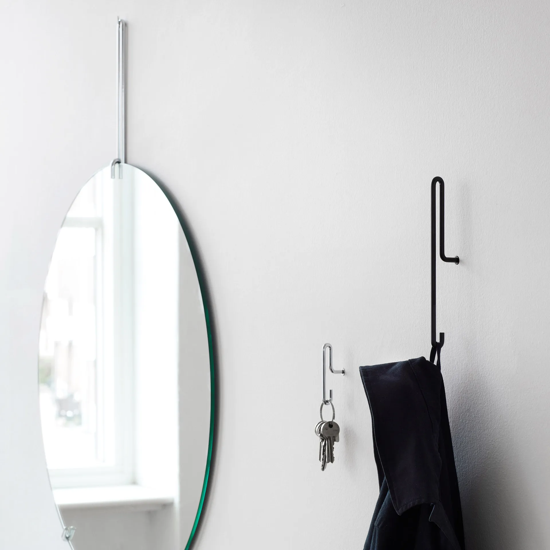 Moebe Wandhaken small 2er Pack, Edelstahl MOEBE