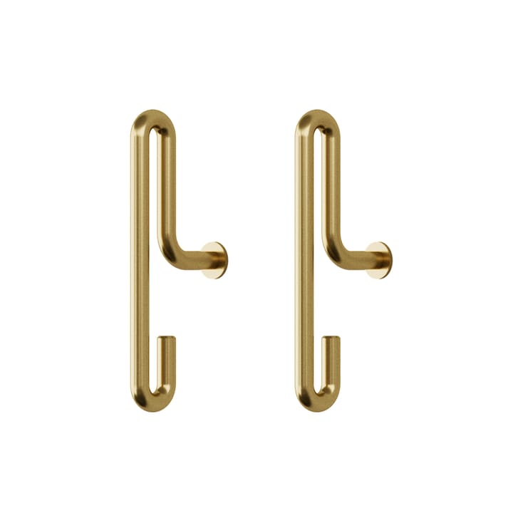 Moebe Wandhaken small 2er Pack - Matt gold - MOEBE