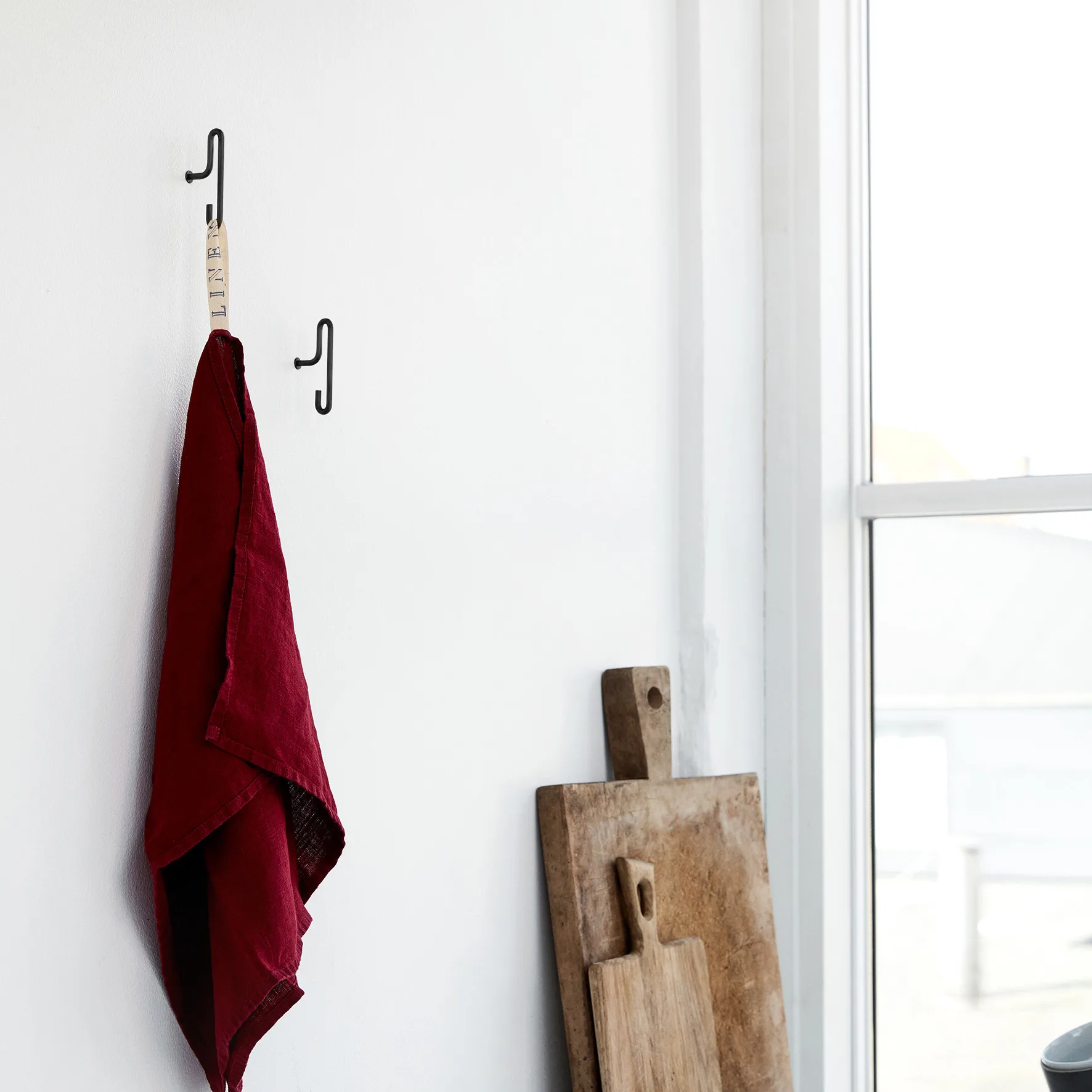 Moebe Wandhaken small 2er Pack, Schwarz MOEBE