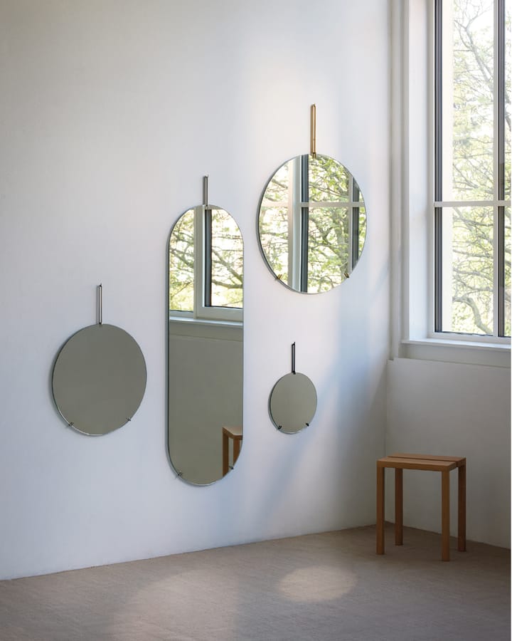 Moebe Wandspegel Ø70 cm, Stainless steel MOEBE