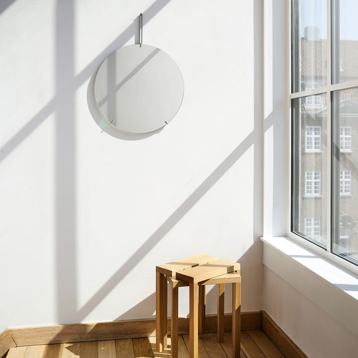 Moebe Wandspiegel Ø50 cm, Stainless steel MOEBE