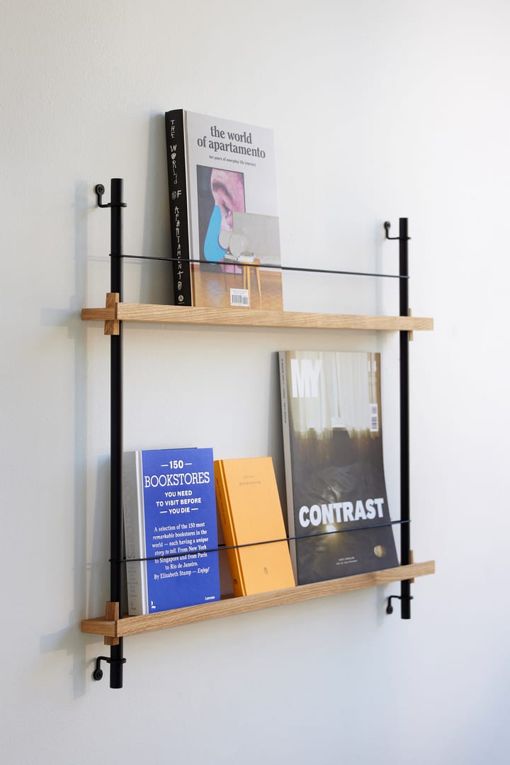Moebe Zeitungsständer, Oak-black MOEBE
