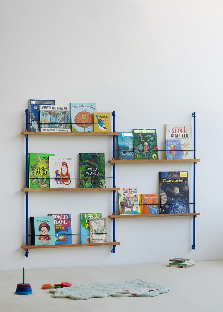 Moebe Zeitungsständer, Oak-blue MOEBE