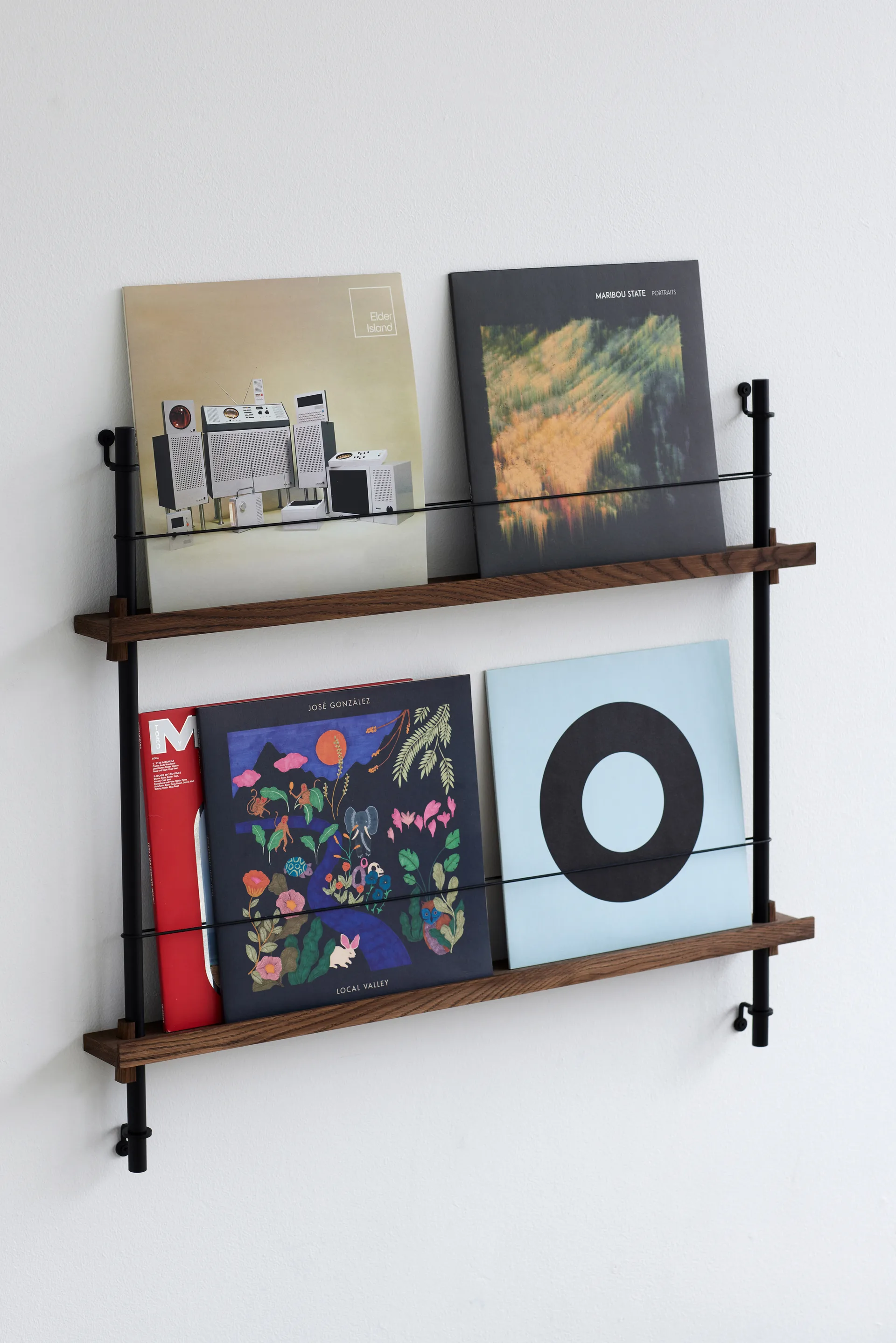 Moebe Zeitungsständer, Smoked oak-green MOEBE