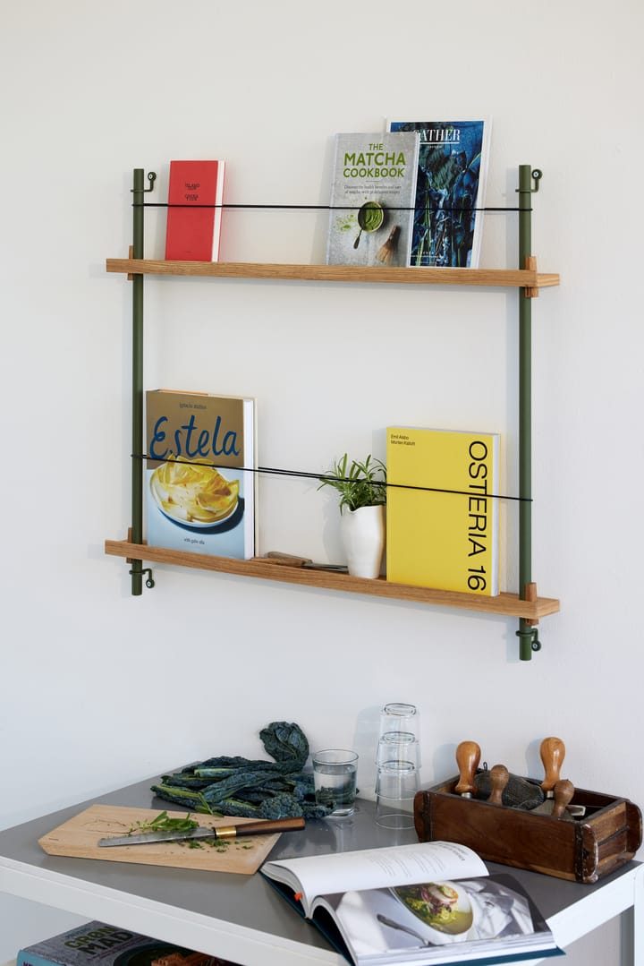 Moebe Zeitungsständer, Smoked oak-green MOEBE