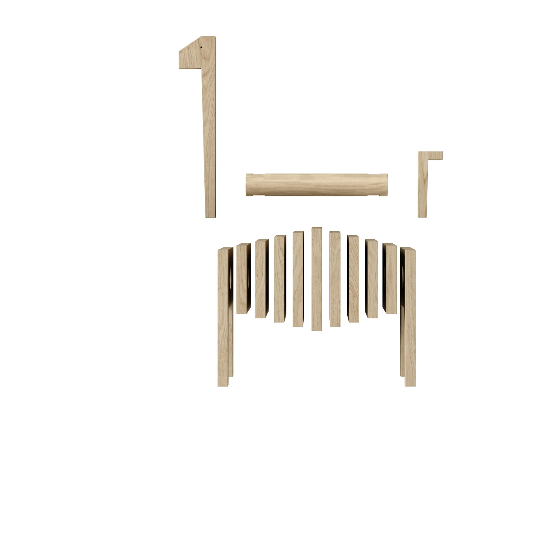 Polygrif Eichenskulptur 21 x 32 cm, Wood, Black MOEBE