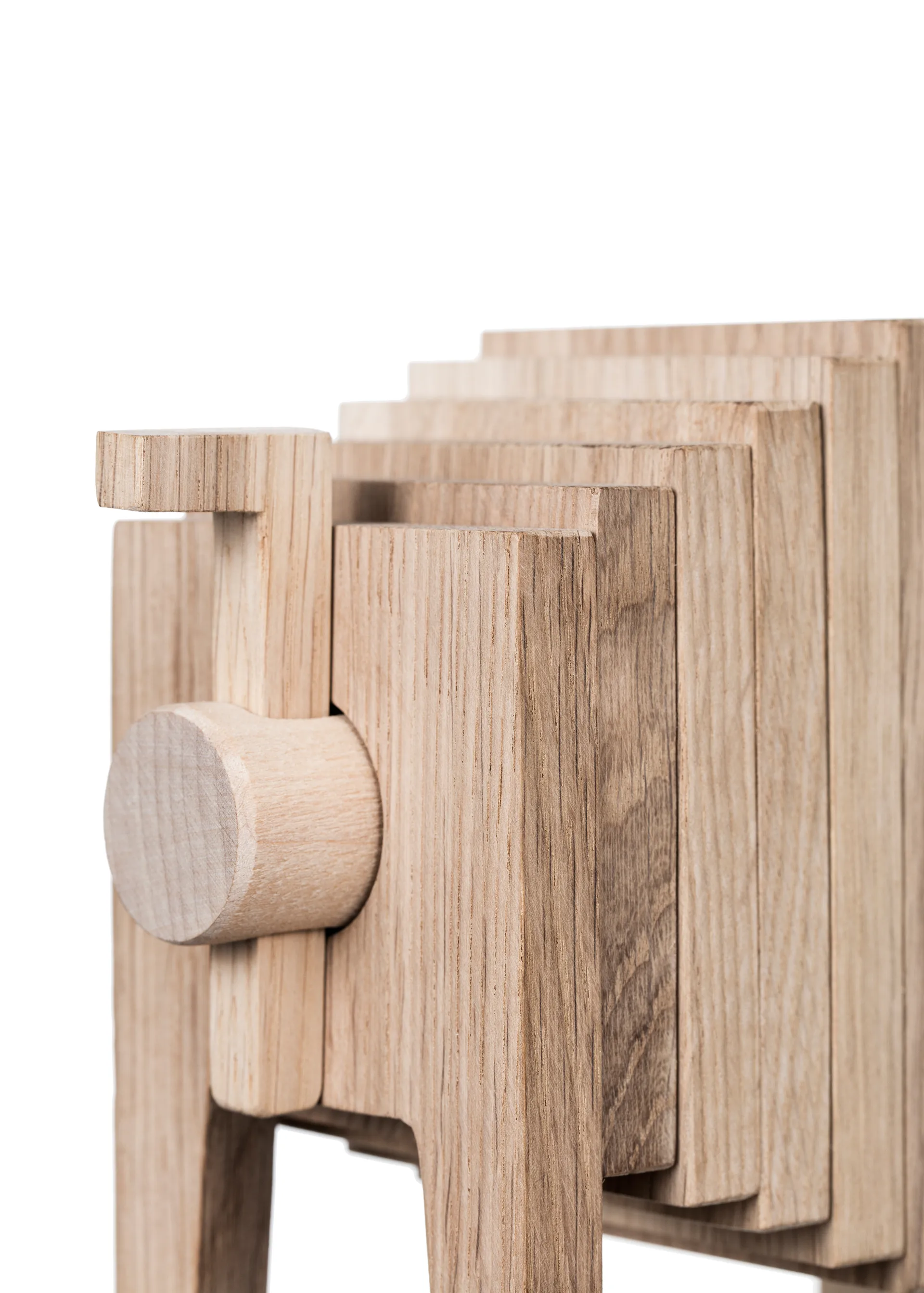 Polygrif Eichenskulptur 21 x 32 cm, Wood, Black MOEBE