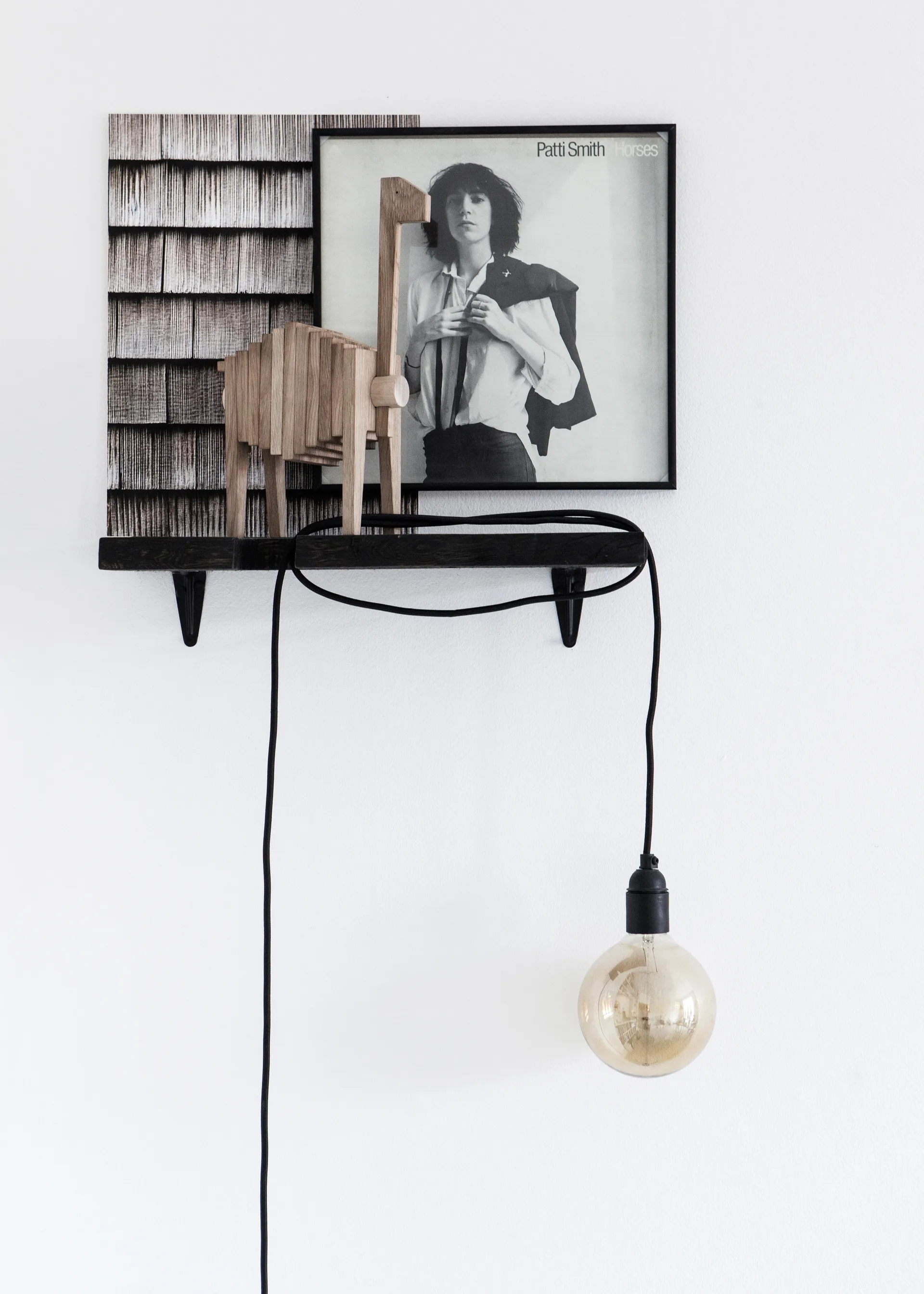 Polygrif Eichenskulptur 21 x 32 cm, Wood, Black MOEBE