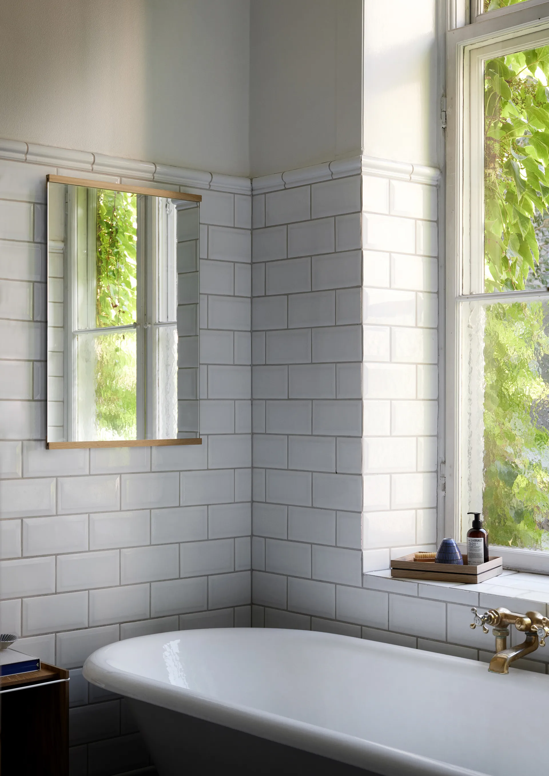 Rektangulär Wandspiegel 50 x 70 cm, Oak MOEBE