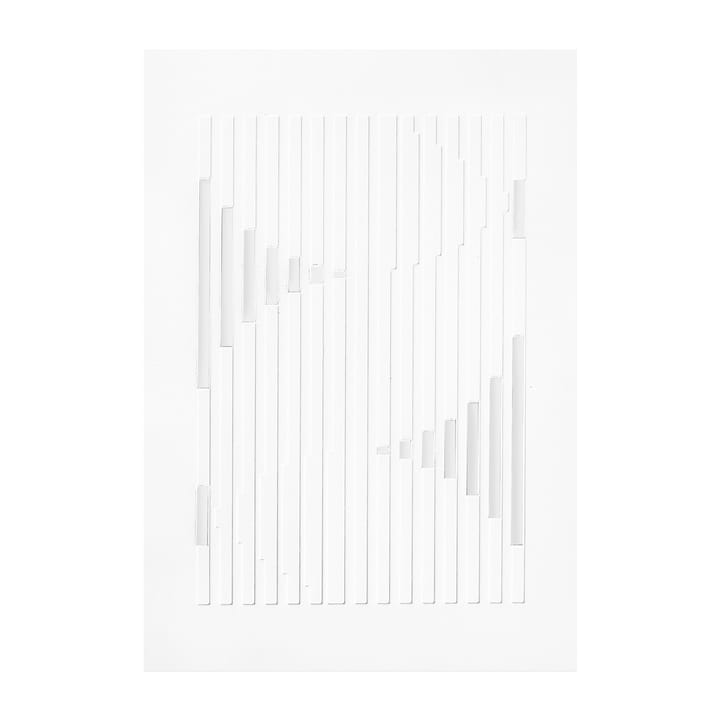 Relief Kunstwerk organic lines 14,8 x 21 cm - Off-White - MOEBE
