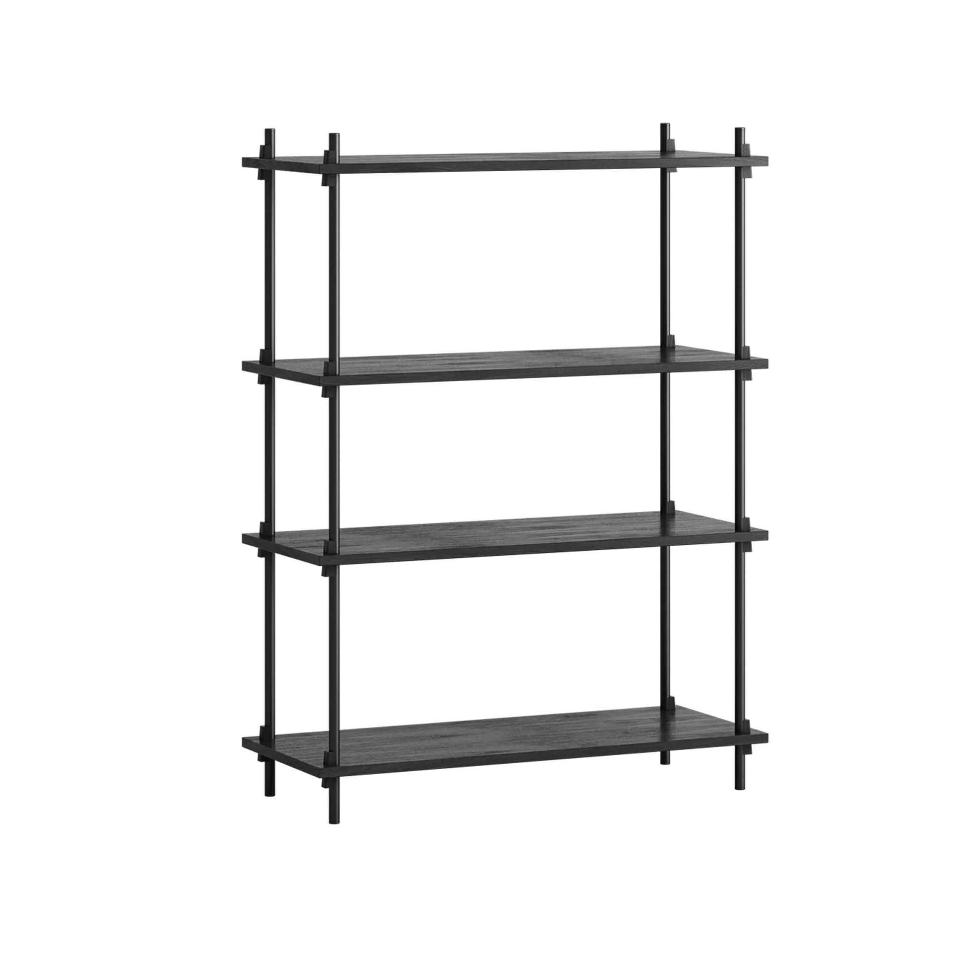 Shelving System Classic Regal, Black, 86x115x35 cm, S.115.1.A MOEBE