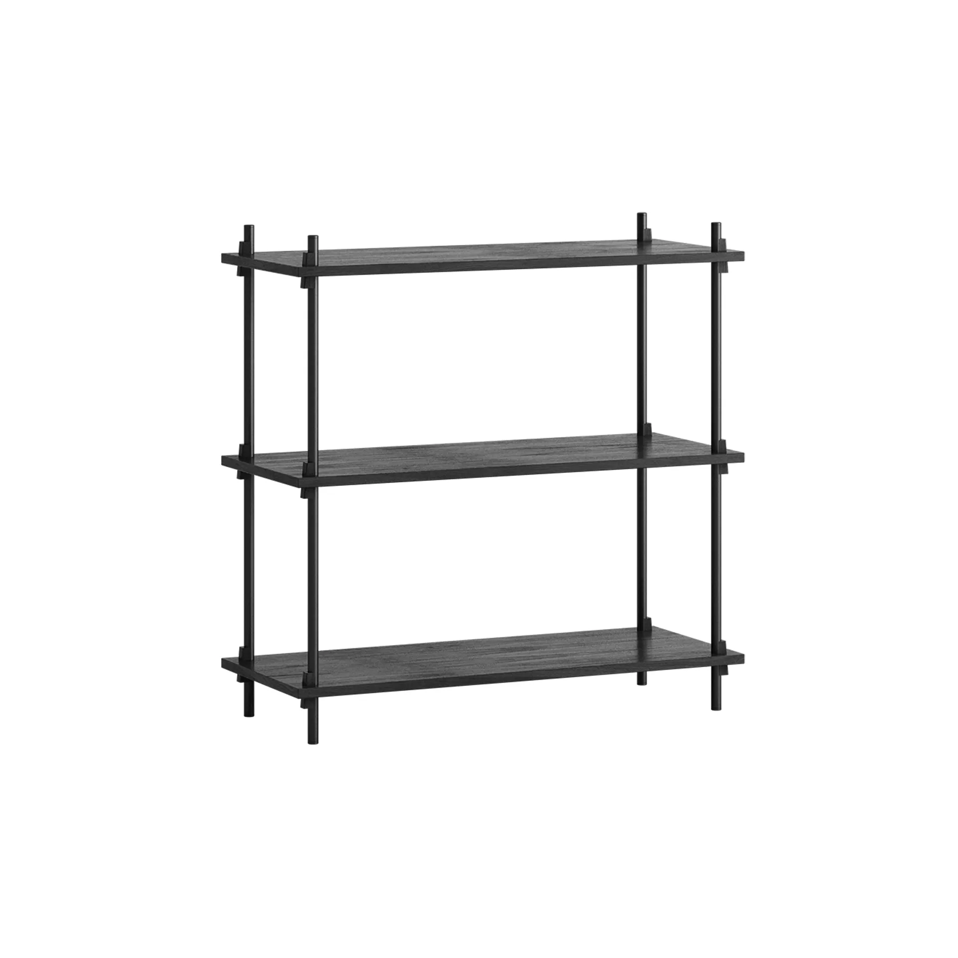 Shelving System Classic Regal, Black, 86x85x35 cm, S.85.1.A MOEBE