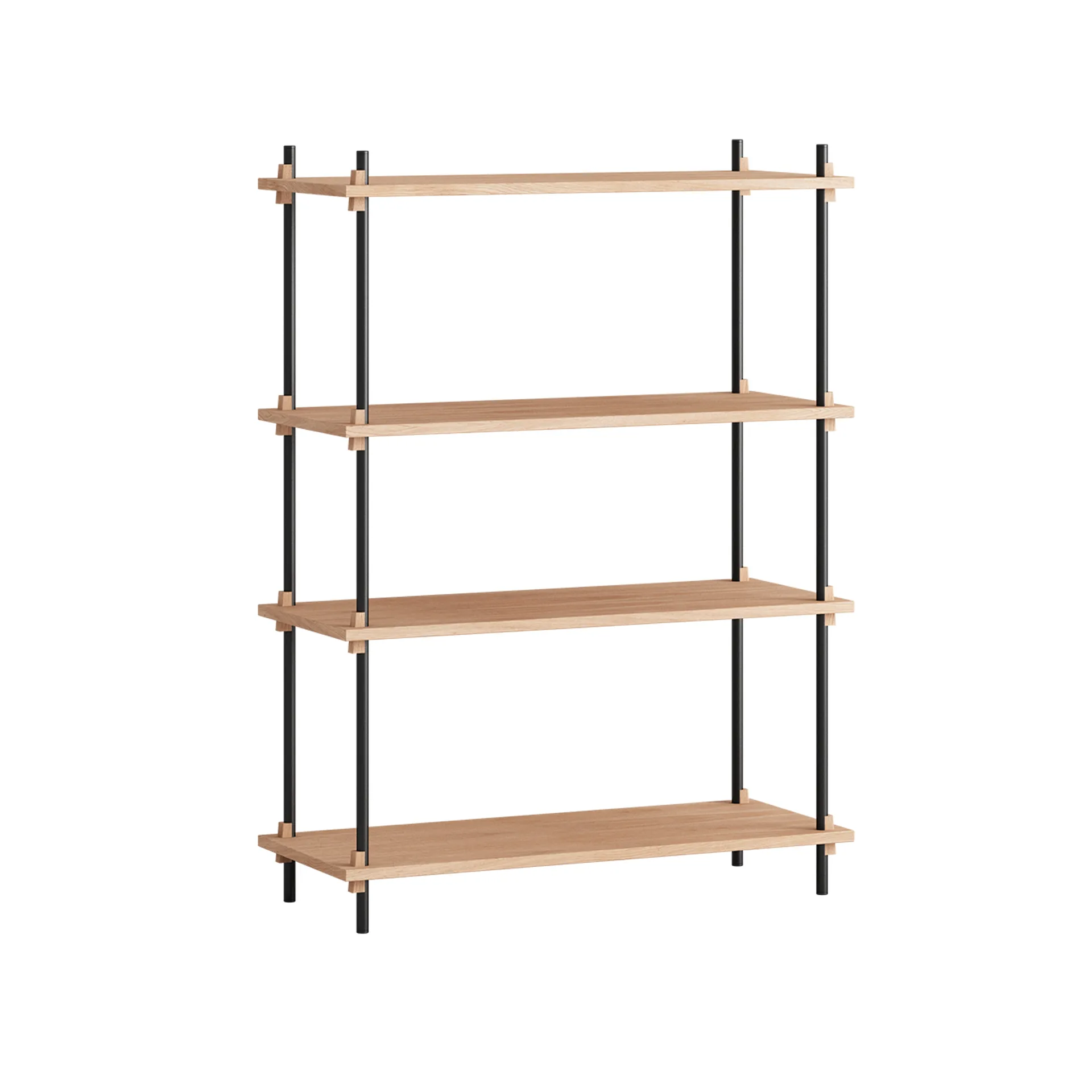 Shelving System Classic Regal, Eiche-black, 86x115x35 cm, S.115.1.A MOEBE