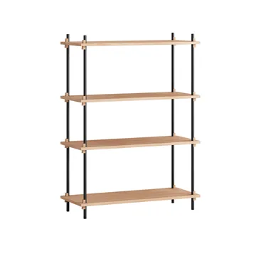 Shelving System Classic Regal - Eiche-black, 86x115x35 cm, S.115.1.A - MOEBE