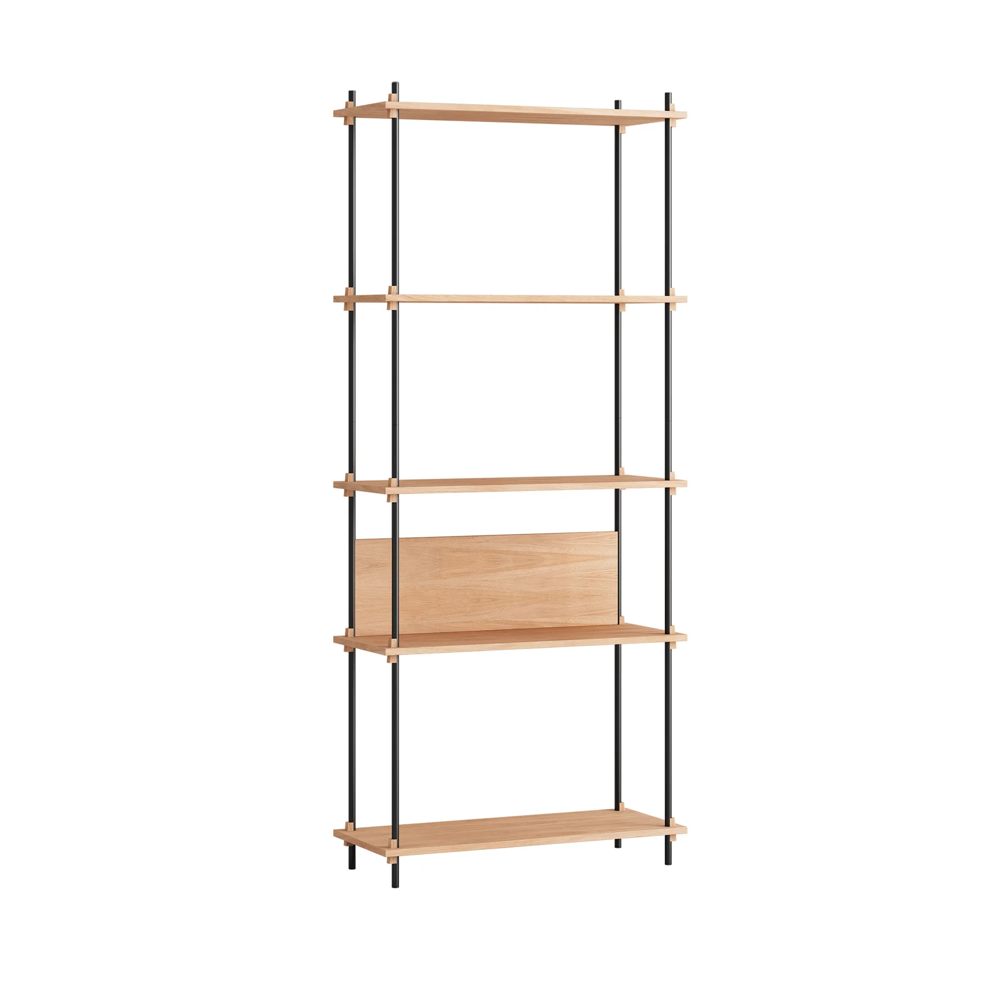 Shelving System Classic Regal, Eiche-black, 86x200x35 cm, S.200.1.A MOEBE