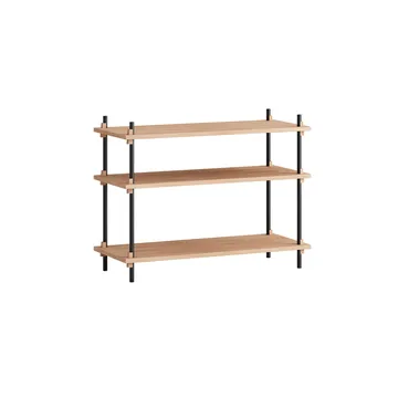 Shelving System Classic Regal - Eiche-black, 86x65x35 cm, S.65.1.A - MOEBE