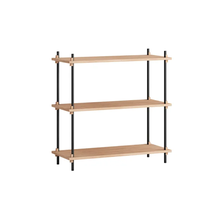 Shelving System Classic Regal - Eiche-black, 86x85x35 cm, S.85.1.A - MOEBE
