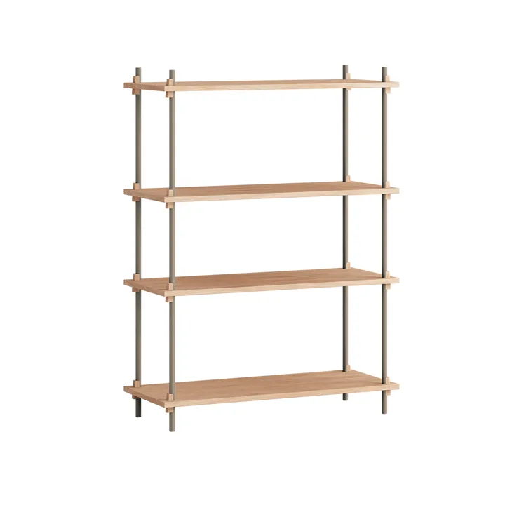 Shelving System Classic Regal - Eiche-warm grey, 86x115x35 cm, S.115.1.A - MOEBE