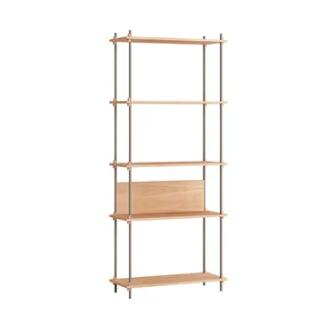 Shelving System Classic Regal - Eiche-warm grey, 86x200x35 cm, S.200.1.A - MOEBE