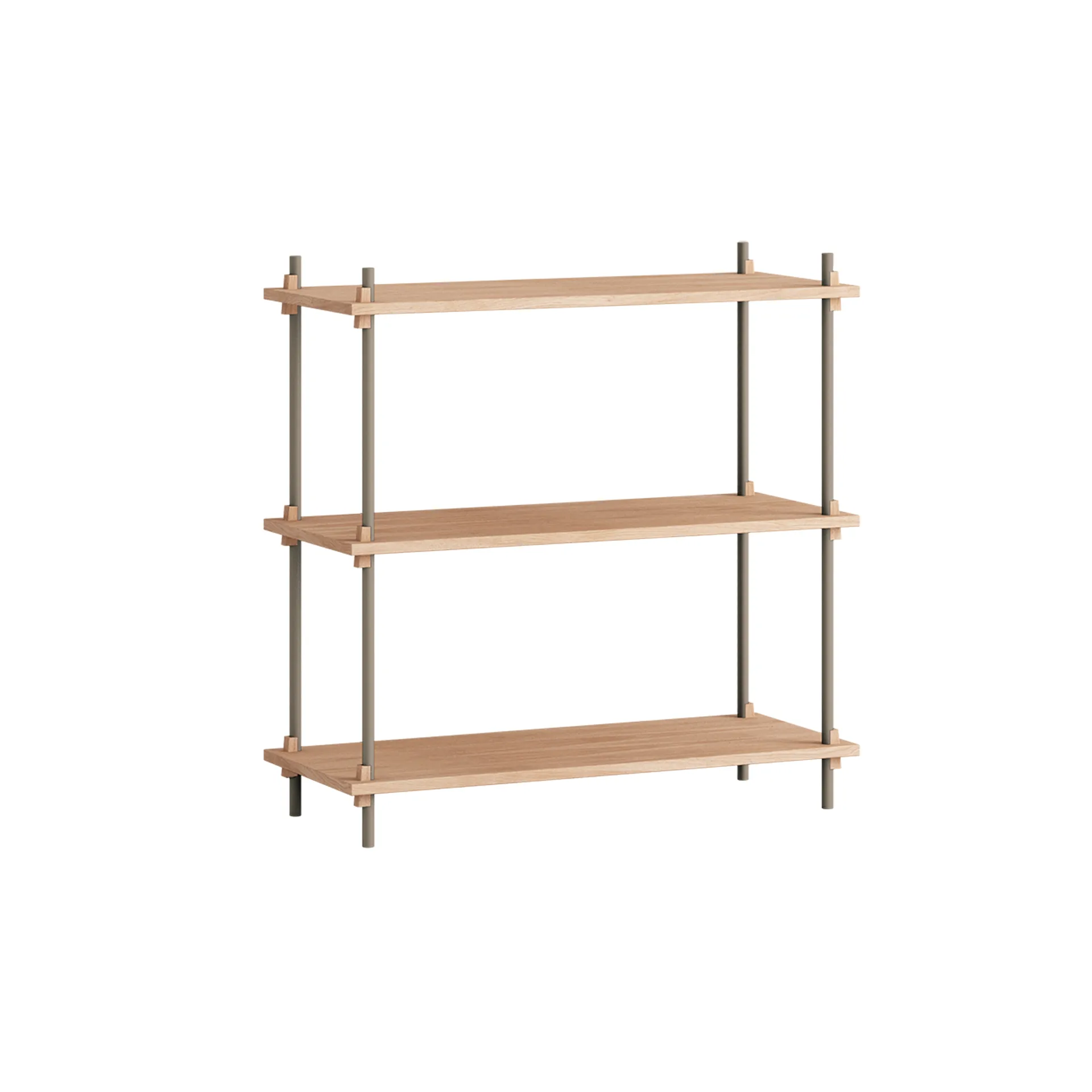 Shelving System Classic Regal, Eiche-warm grey, 86x85x35 cm, S.85.1.A MOEBE