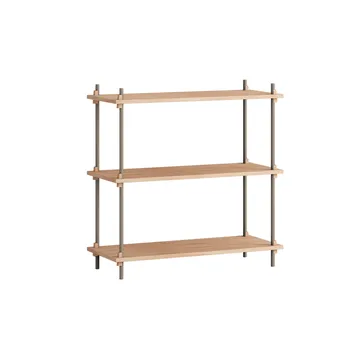 Shelving System Classic Regal - Eiche-warm grey, 86x85x35 cm, S.85.1.A - MOEBE