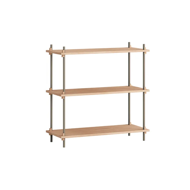 Shelving System Classic Regal - Eiche-warm grey, 86x85x35 cm, S.85.1.A - MOEBE