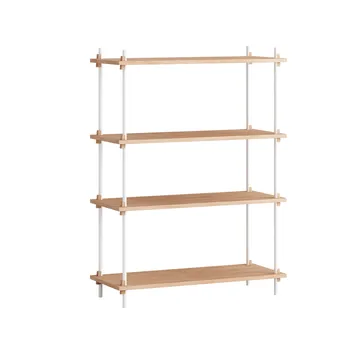 Shelving System Classic Regal - Eiche-white, 86x115x35 cm, S.115.1.A - MOEBE