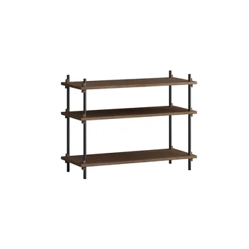 Shelving System Classic Regal - Geräucherte Eiche-black, 86x65x35 cm, S.65.1.A - MOEBE